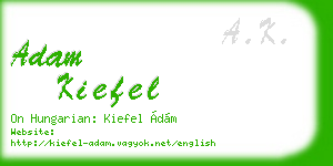 adam kiefel business card